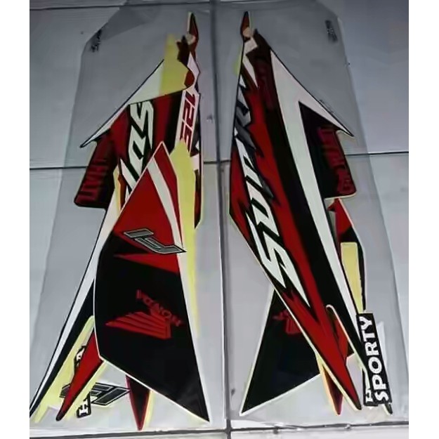 striping standar supra x 125 fi tahun 2016 hitam