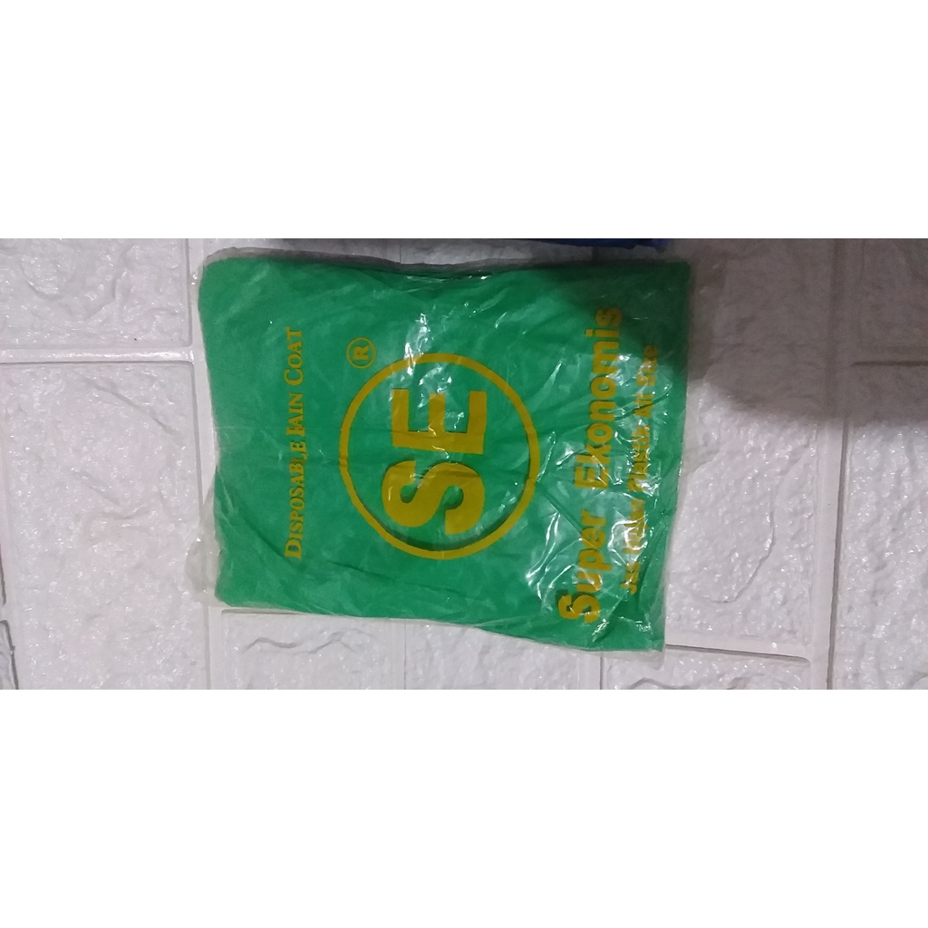 Jas hujan LDPE lengan panjang harga murah per losin isi 12 pcs