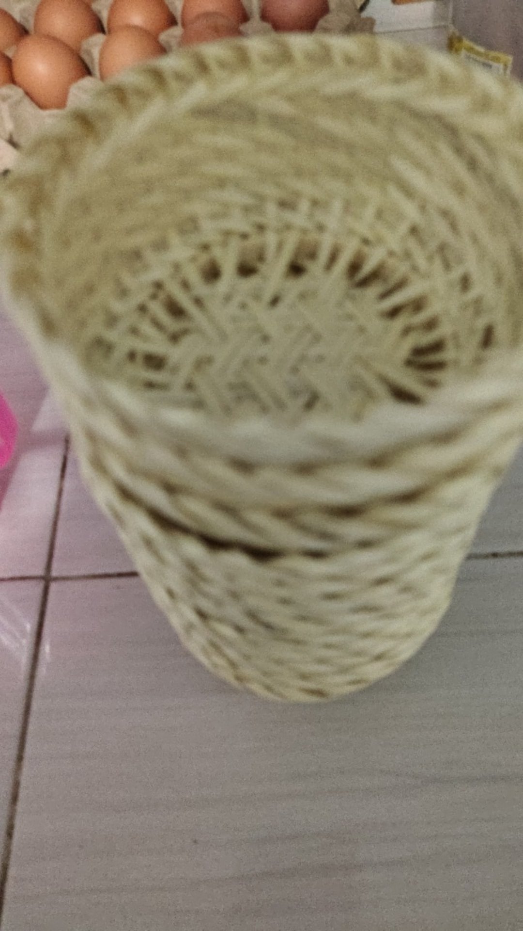 Anyaman Bambu Tempat Sneck Bulat Mini