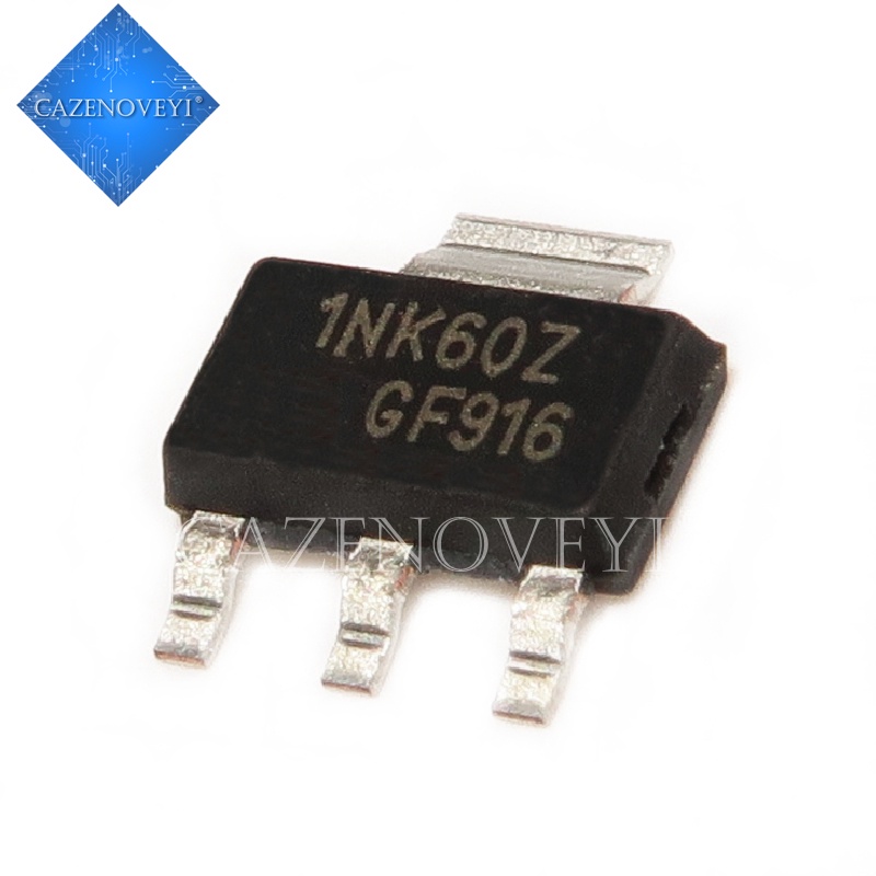 10pcs Ic Stn1Nk60Z Sot-223 1nk60z Stn1Nk60 Sot Mosfet N-Ch 600v 300ma Sot223