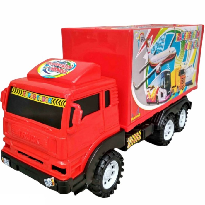 Mobil Truk Box Angkut Barang Plastik Besar Mainan Anak