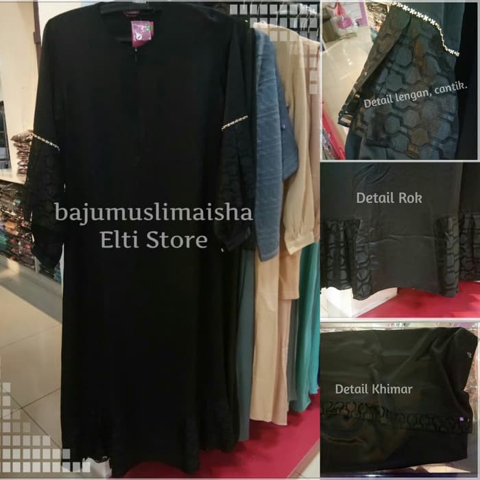 Gamis Putih New Setelan Pashmina Gamis Pesta Gamis Syari St. Silvana Rabbani Putih - Hitam M Terbaru