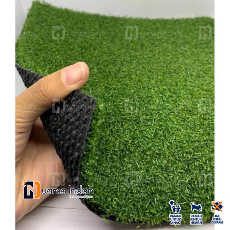 rumput sintetis type golf premium ukuran 50x100 cm