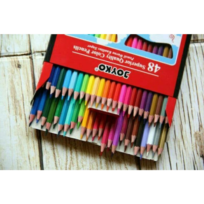 

Joyko Pensil Warna 48 warna Superior Quality Color Pencils HexagonalGrip