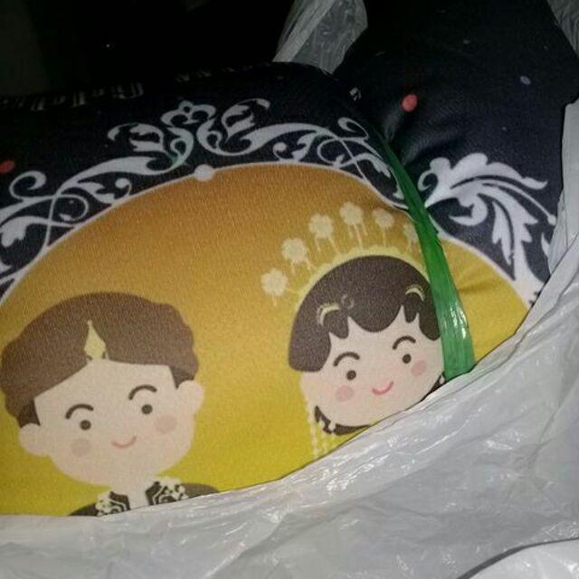 Bantal Sofa Wedding | Bantal Foto Wedding Gift | Kado Pernikahan Ukuran 45x45