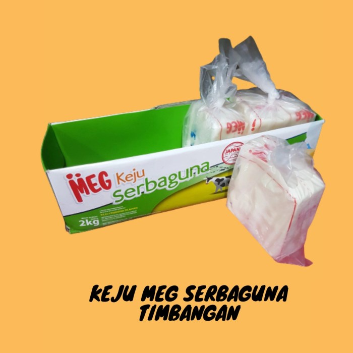 

Meg Keju Cheddar Serbaguna Timbangan Repack Aneka Varian