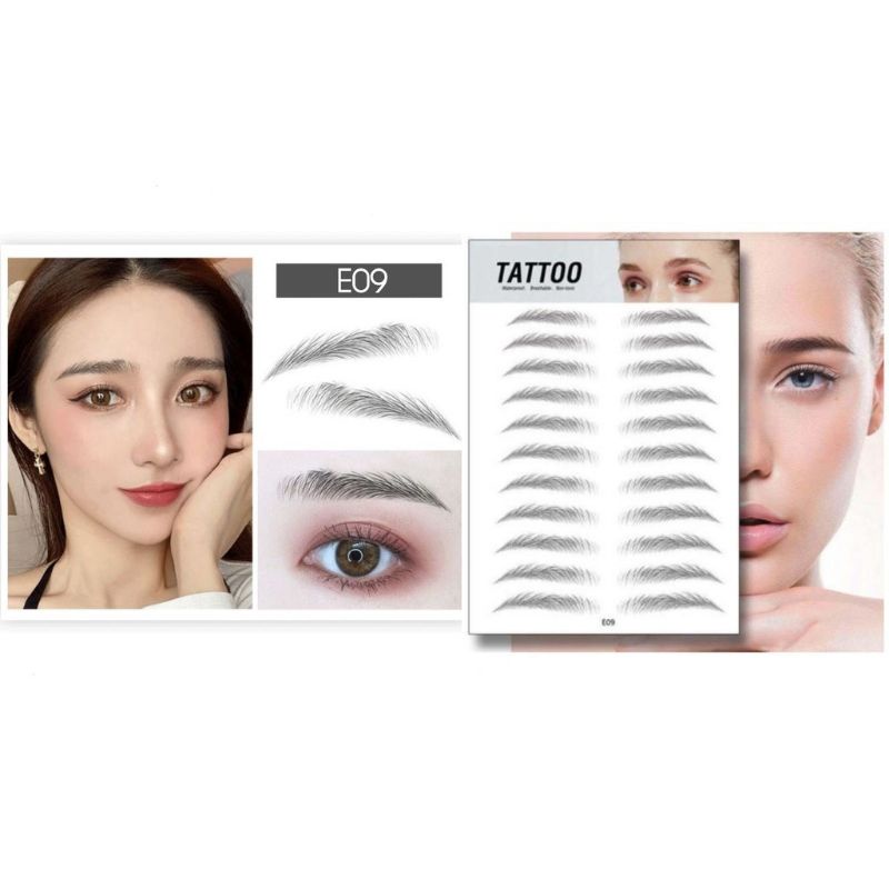 Sticker Alis 4D Eyebrow Tattoo Alis Waterproof Eyebrow Sticker Tato Alis