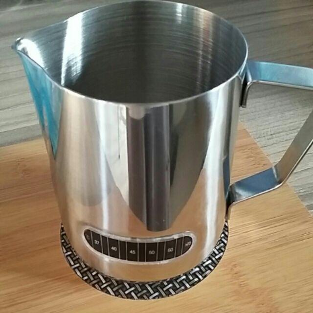 Milk Jug Thermometer 600ml / Milk Jug Stainless / Pitcher Susu / Milk Frother / Teko Susu