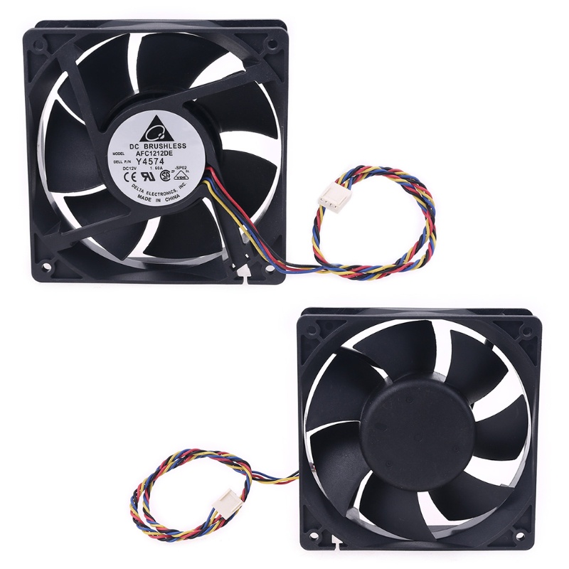 Bt 12cm Bearing CPU Cooling Fan AFC1212DE Untuk DC 12V 1.6A 120mm Untuk DC Brushle