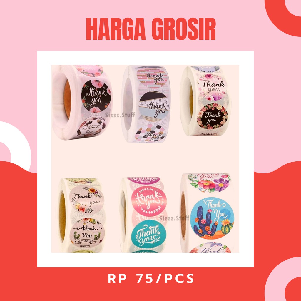 

Stiker sticker thankyou/label pengiriman/kemasan olshop (1pcs)