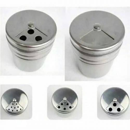Tempat Lada Garam Bumbu Stainless dengan 3 Tingkat pengaturan 160cc M