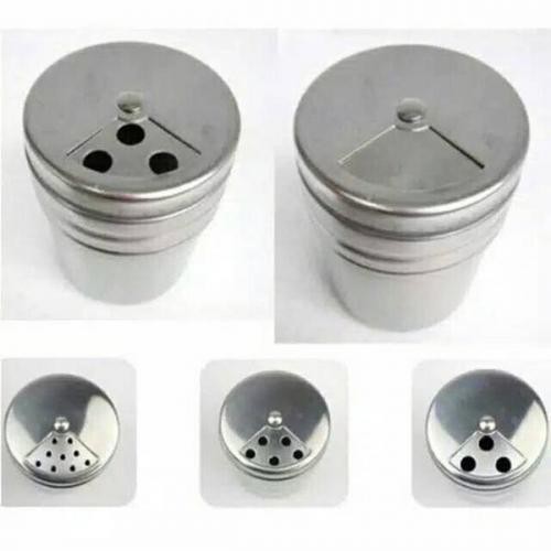 Tempat Lada Garam Bumbu Stainless dengan 3 Tingkat pengaturan 160cc M