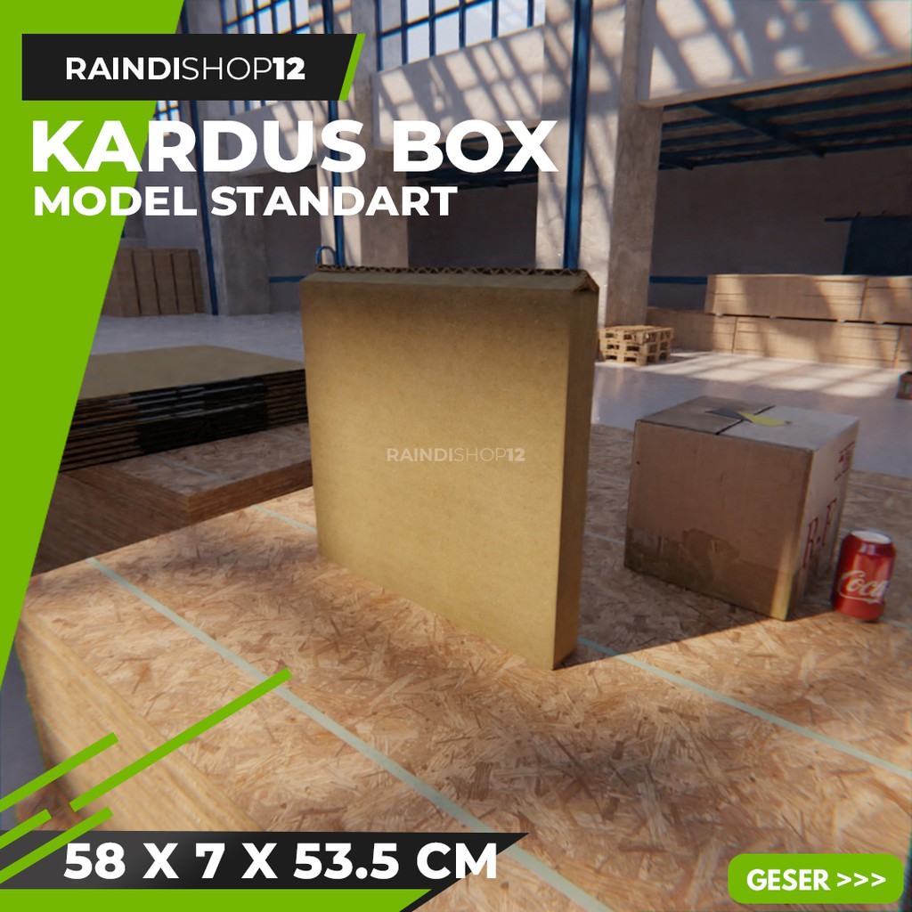 

BOX 58 X 7 X 53.5 CM KARDUS KOTAK KEMASAN PACKAGING KADO POLOS