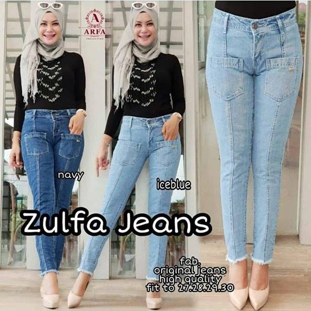 Baggy Zufa Jeans Celana  Panjang Baggy Jeans Boyfriend  