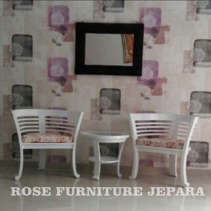 kursi teras duco putih mebel jepara