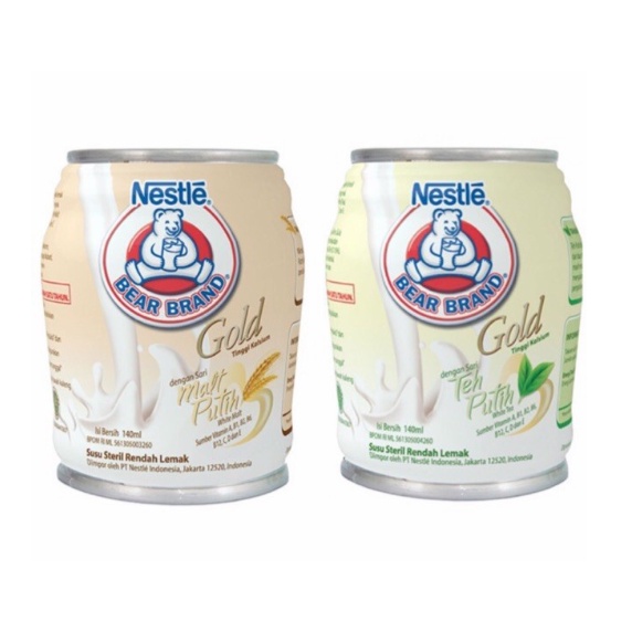 

Nestle Bear Brand Gold Malt / Teh Putih 140 ml