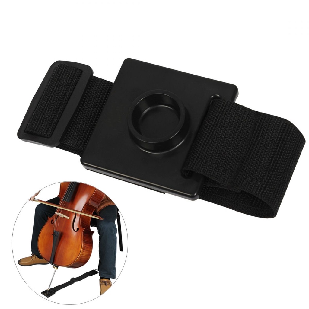 Stand Holder Endpin Stopper Cello Anti slip Panjang Adjustable Warna Hitam