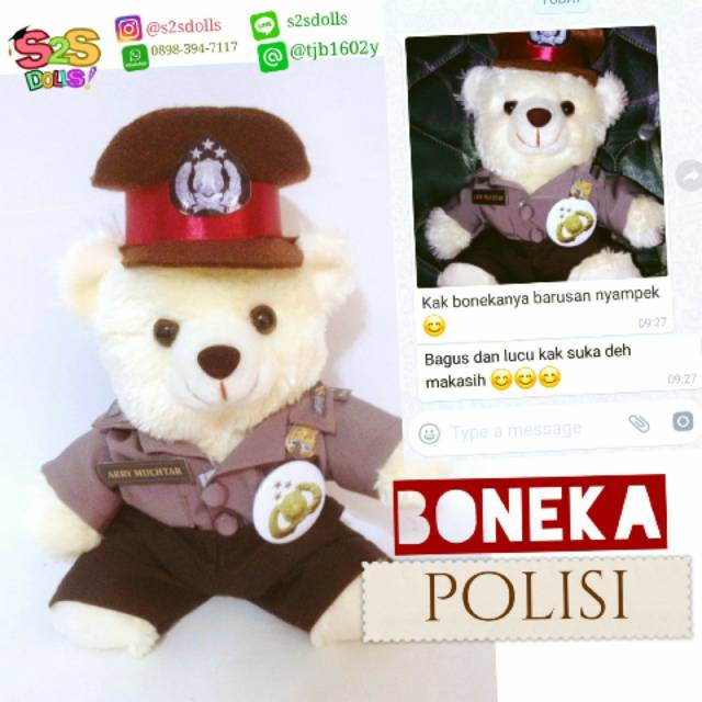 Boneka Seragam Polisi/Polwan
