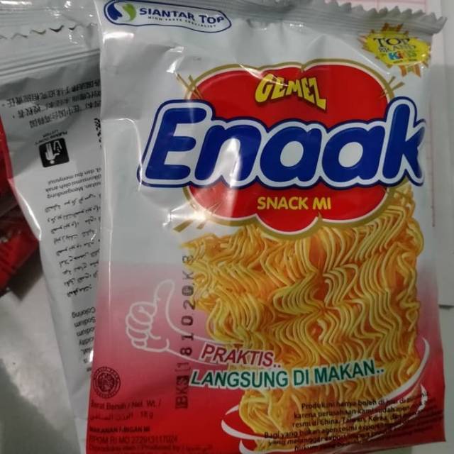 

Mie Gemez Enaak 18 gram mi gemezz enak