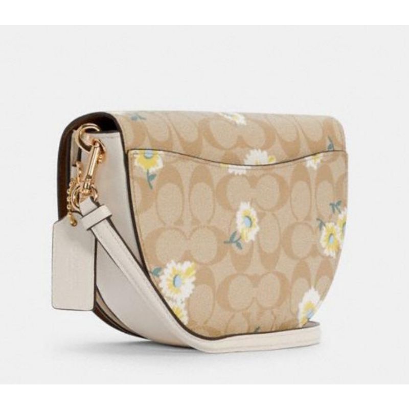 Coach Ellen Crossbody In Signature Canvas With Daisy Print(C3597)