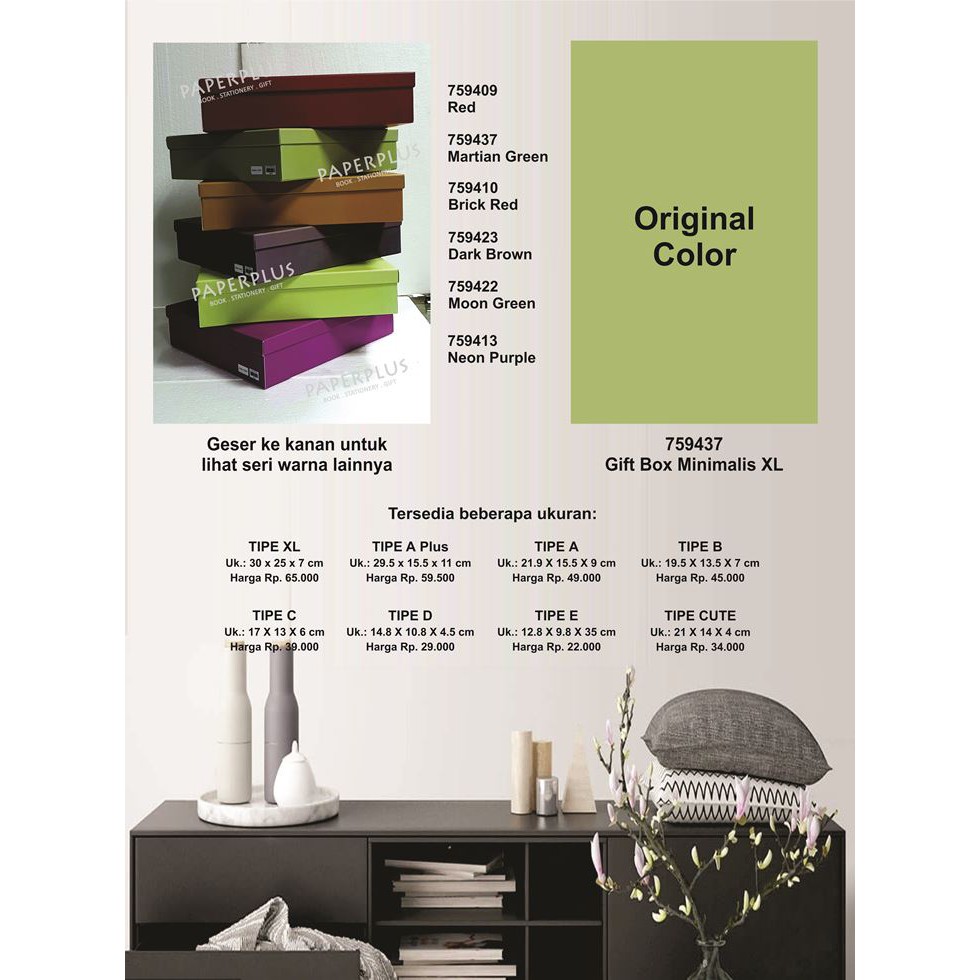 

Kotak kado/Kotak Hadiah/Gift Box Minimalis XL_Spectra Martian Green