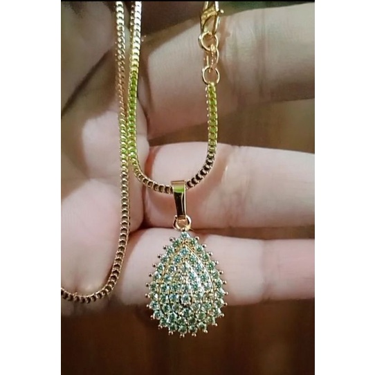 KALUNG XUPING LIONTIN PERMATA//LAPIS EMAS