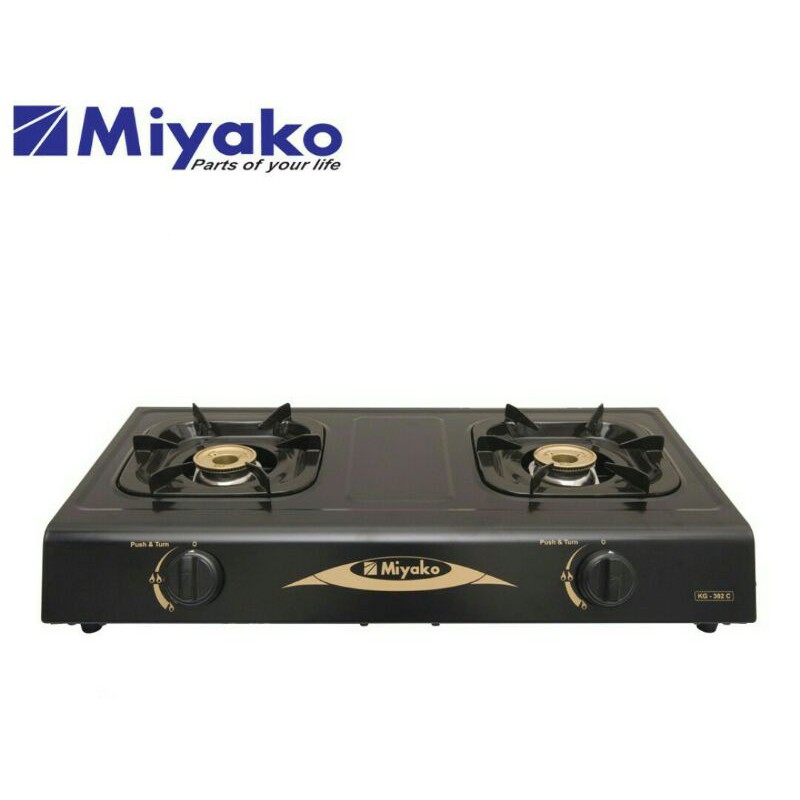 KOMPOR GAS MIYAKO 2 TUNGKU KG-302C / MIYAKO KG-302C KOMPOR GAS 2 TUNGKU / KOMPOR MIYAKO KG302C