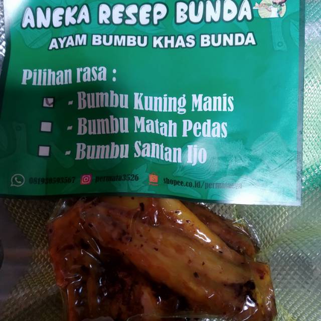 

ayam bumbu resep bunda "Bumbu kuning manis