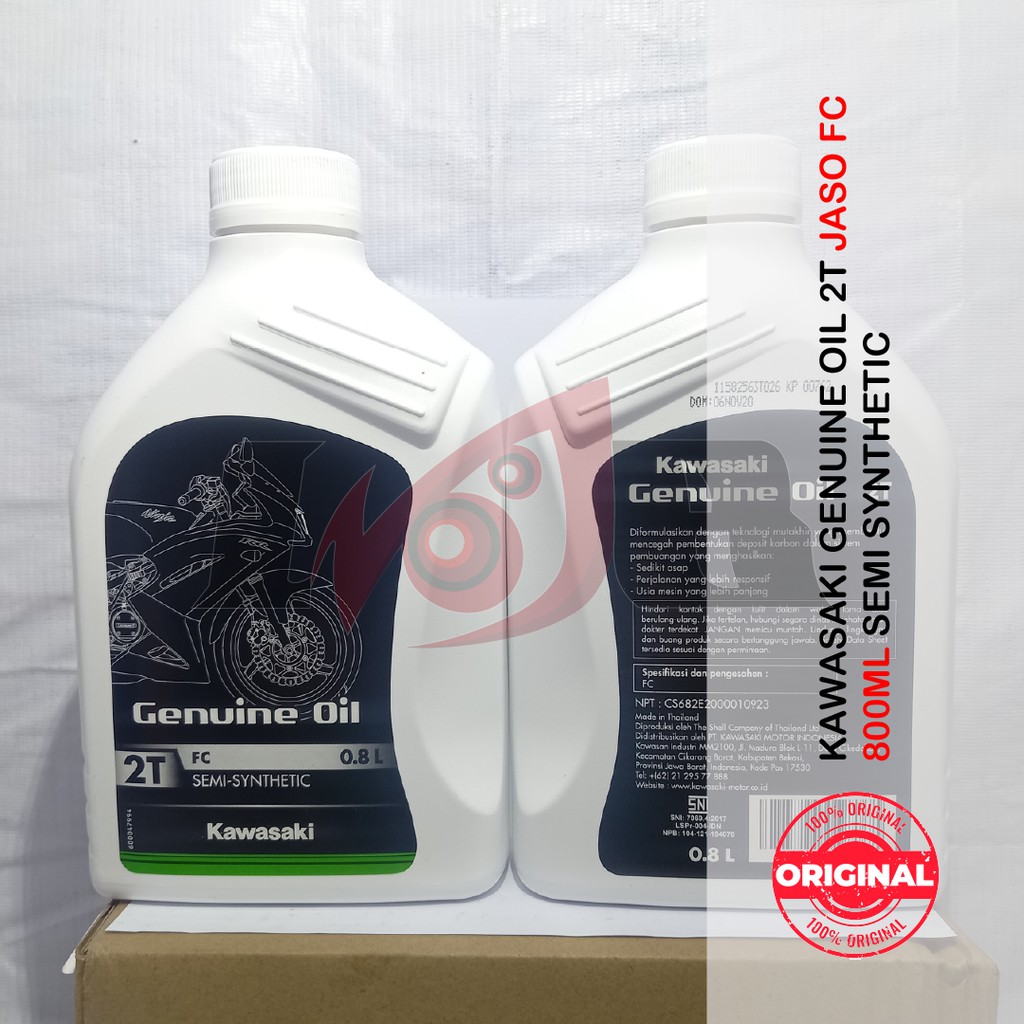 Oli 2tax Kawasaki 2T Oli Samping Original Ninja Oil Botol Putih 800ml