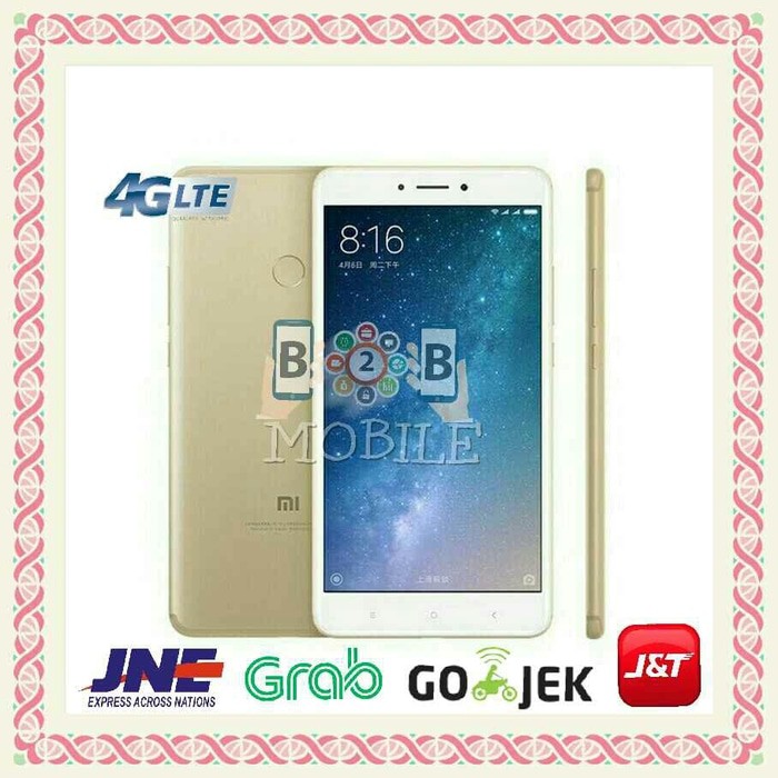 ORIGINAL (ASLI) XIAOMI MI MAX 2 - 4/64 GB - GOLD - MI MAX2 - RAM 4GB - INTERNAL 64GB