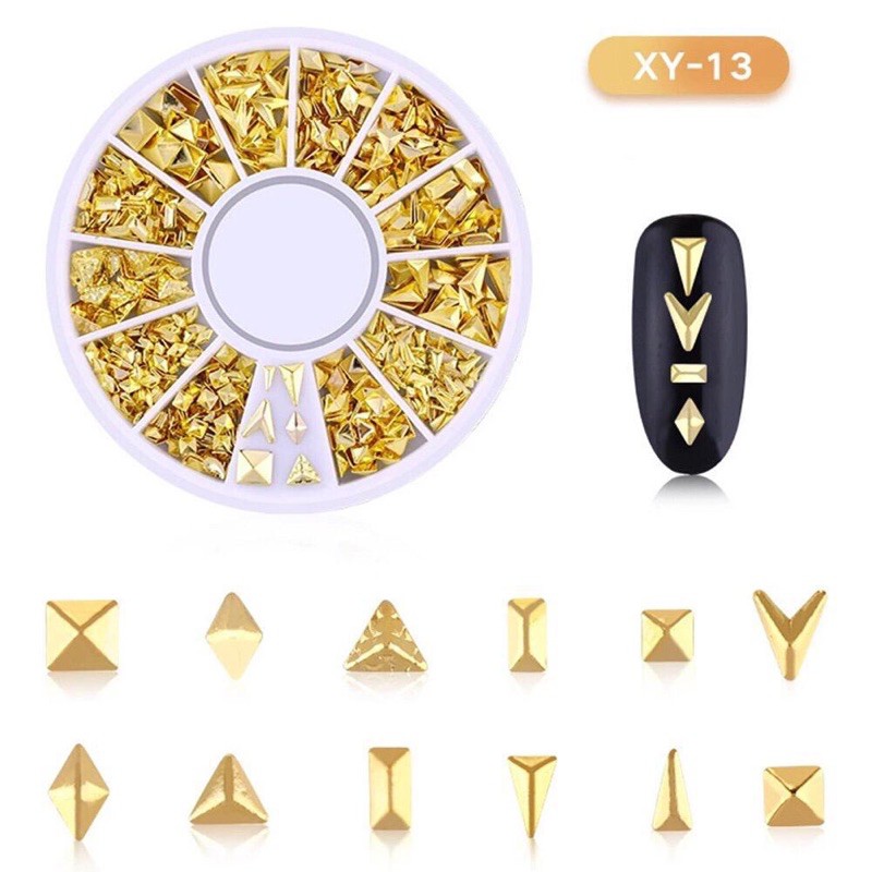 Rhinestones Nail Art Manik Manik rhinestone nail art wheel pernak pernik nail WHEEL GOLD TERLENGKAP