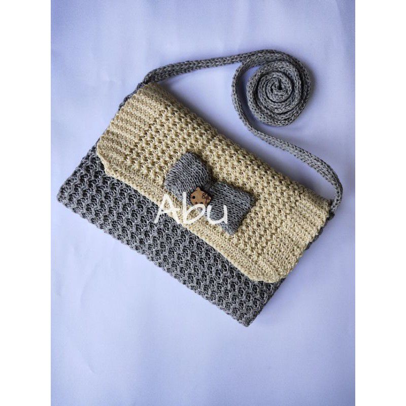 TAS SELEMPANG RAJUT TEBAL PREMIUM