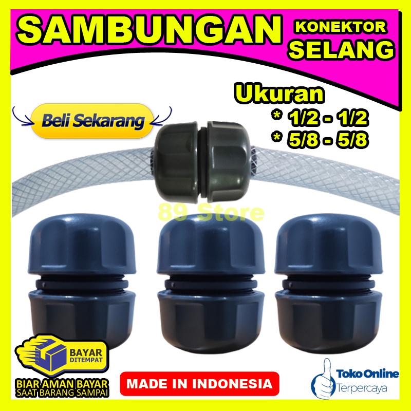 Jual Sambungan Selang Air Inch Connector Selang Air Lurus