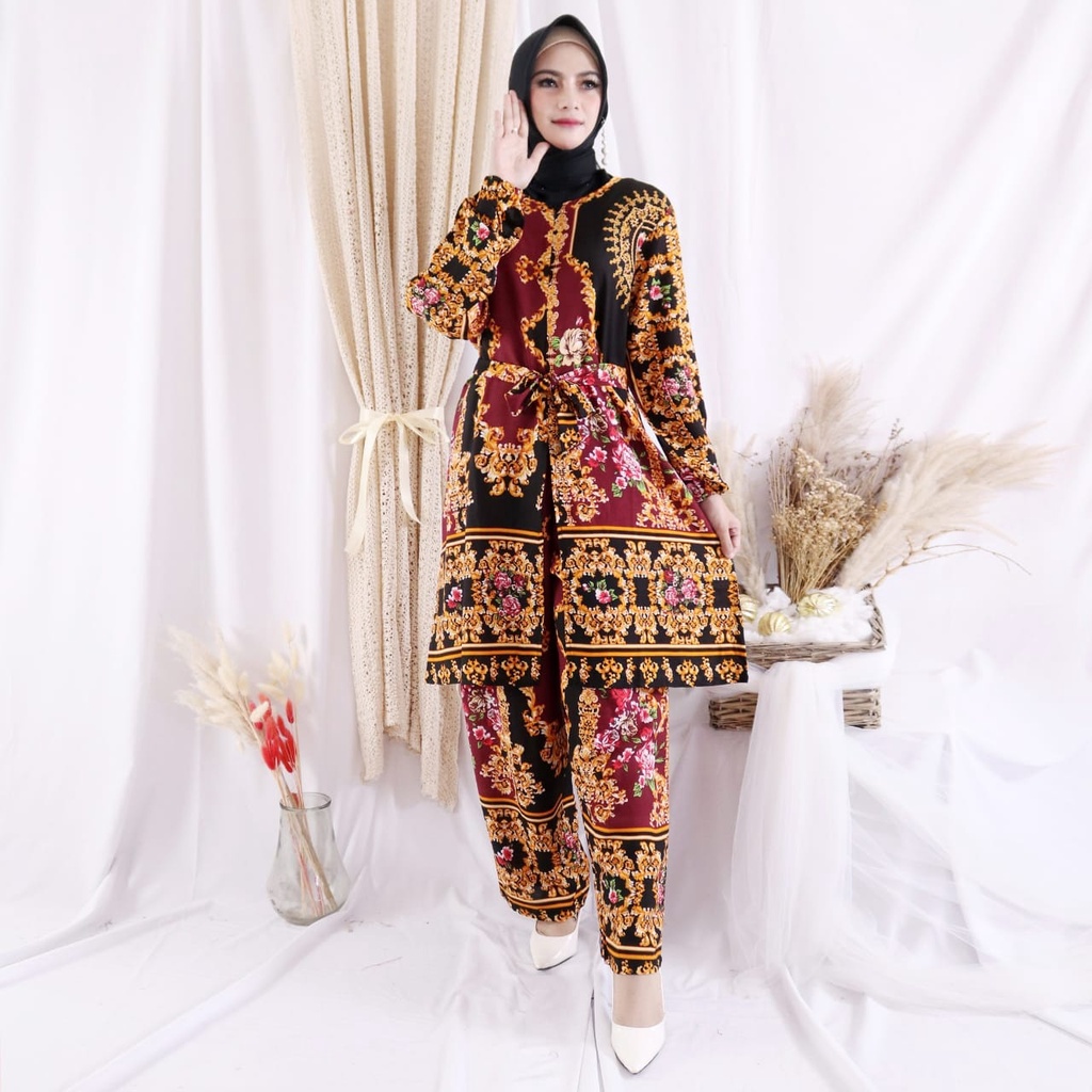 JOSJOLI_STORE/Stelan PP Arava, Dersi dan Cerisa/Stelan Rayon Wanita Dewasa XXL