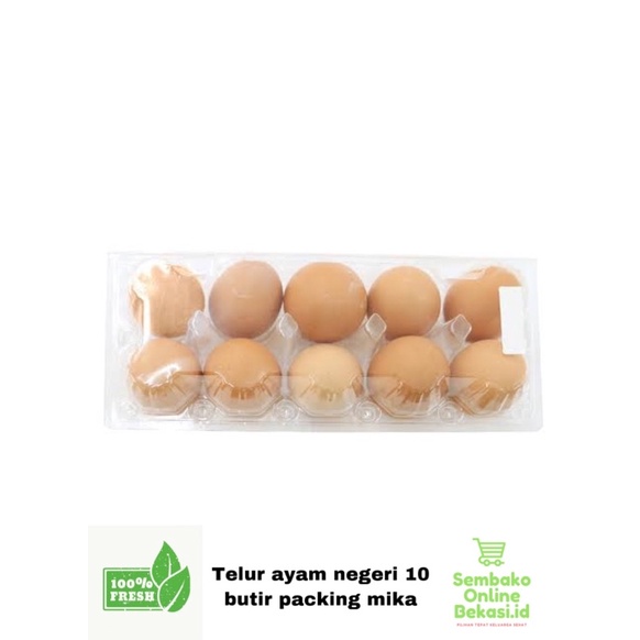 

TELUR AYAM NEGERI ISI 10 BUTIR PACKING MIKA (JAMINAN AMAN)