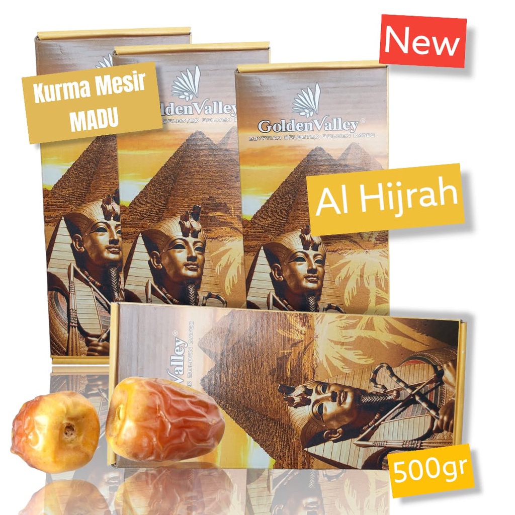 [ NEW ] KURMA MESIR GOLDEN VALLEY 500GR/KURMA MADU/KURMA JUMBO [KEMASAN DUS]