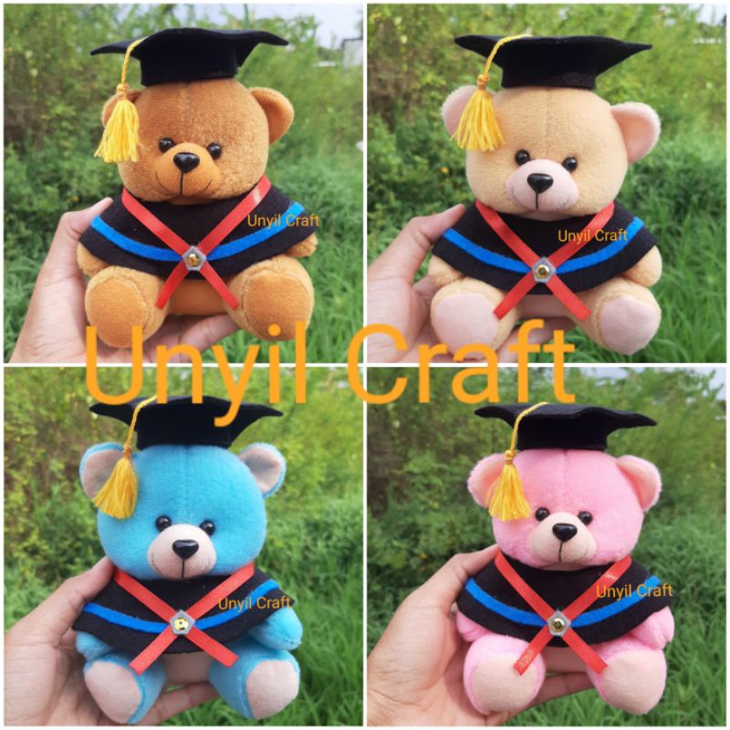 Boneka Wisuda Free Selempang Nama (Ready)