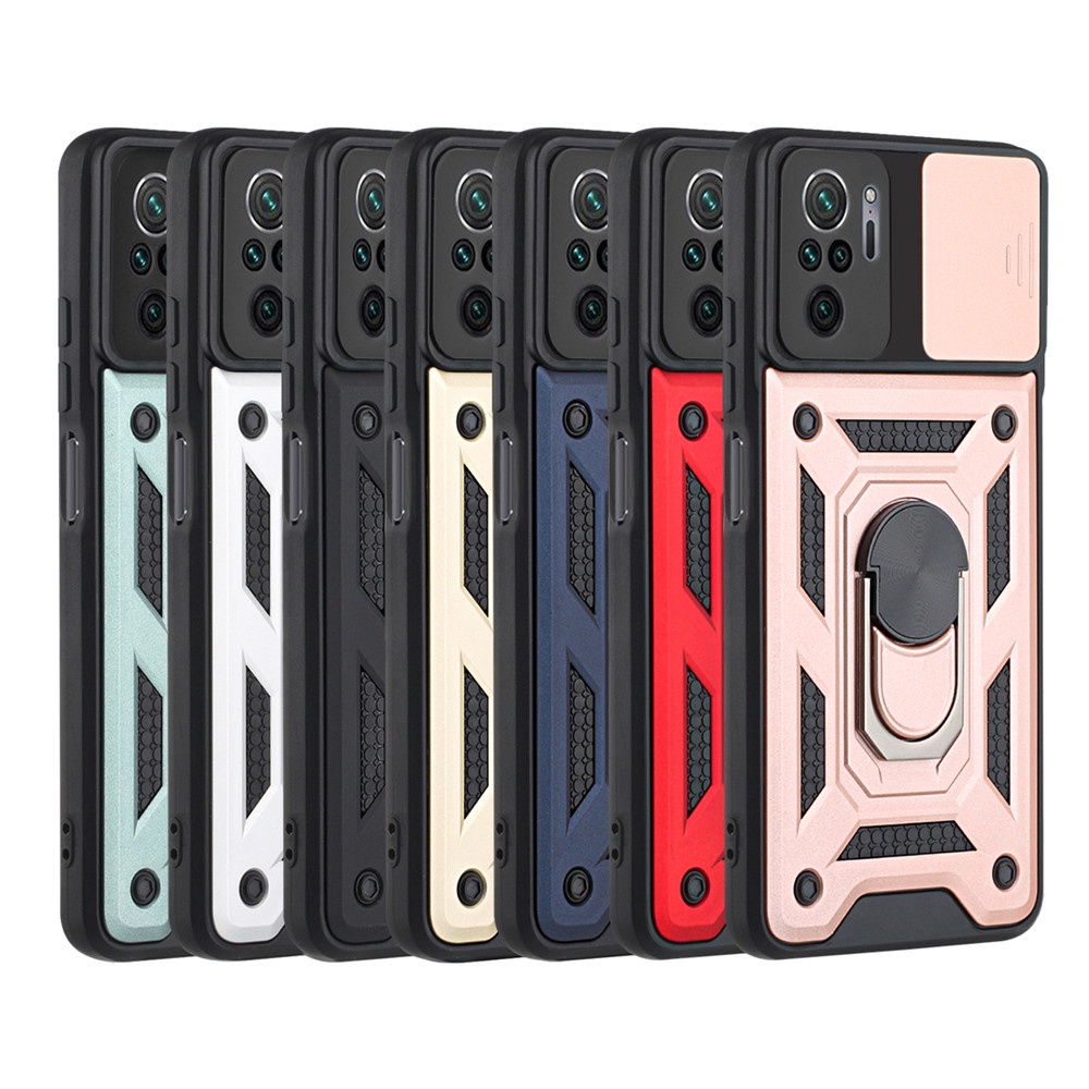 Xiaomi Redmi Note 10 Note 10s Case ARMOR SLIDE PROTECTION Case Casing Hp Redmi Note 10 Note 10s