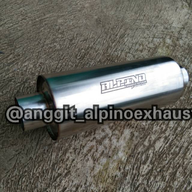 alpino exhaust Resonator mobil diesel inlet 2,5 inch