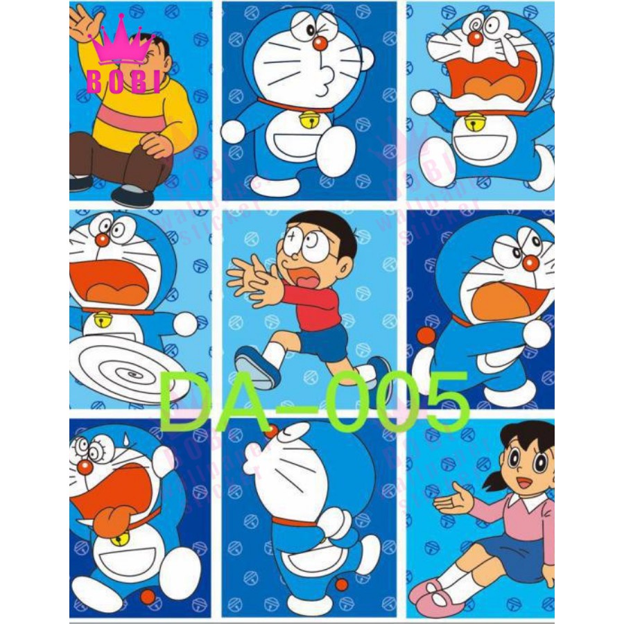 Wallpaper Sticker Doraemon ZDA005 Tipis Uk. 9mx45cm