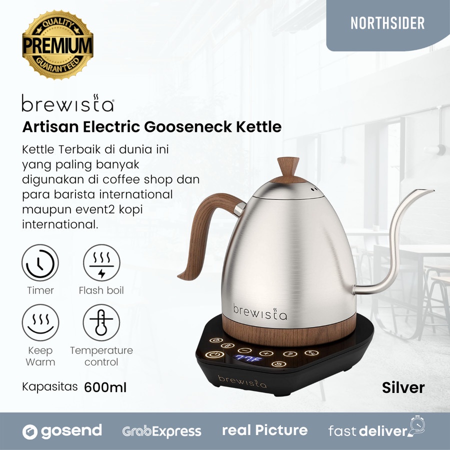 BREWISTA ARTISAN GOOSENECK KETTLE 600ML