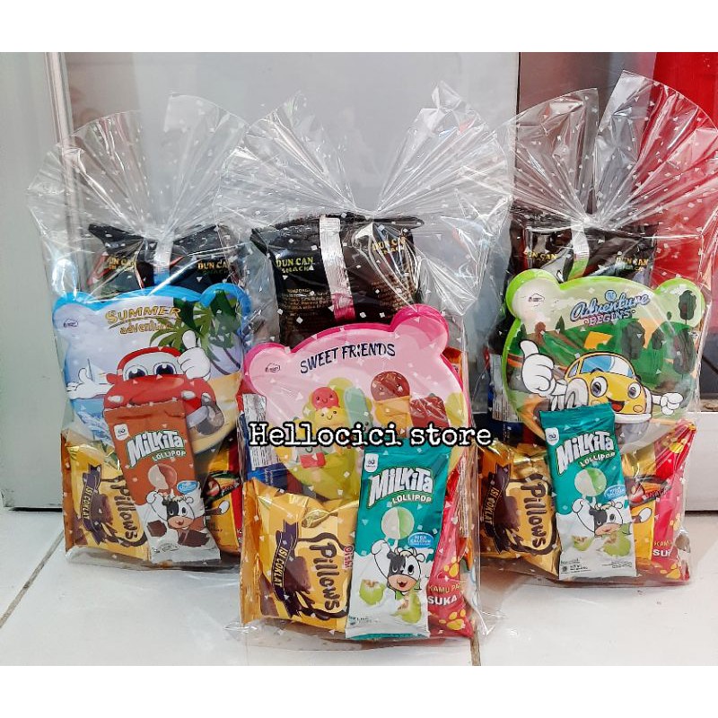 

PARCEL MURAH BINGKISAN SNACK + TEMPAT MAKAN KEMASAN ULANG TAHUN