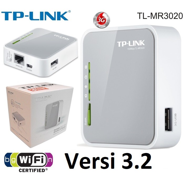 TPLINK MR3020 MR 3020 Router 4G Portable