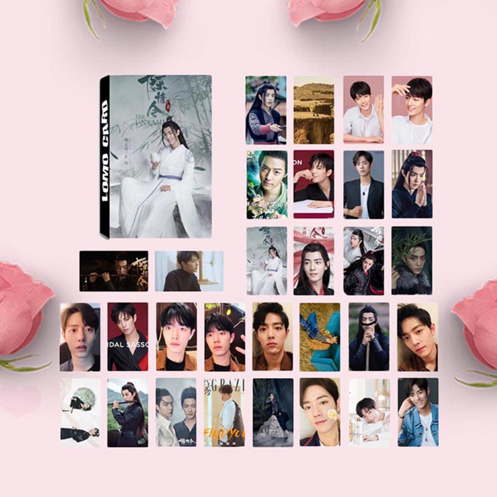 ELEGANT Gift Chen Qing Ling LOMO Card Fans Wang Yibo Message Card Xiao Zhan Postcard Mini Idol Star surroundings The Grand-Master Of Demonic 30 Sheets/Set Photocard