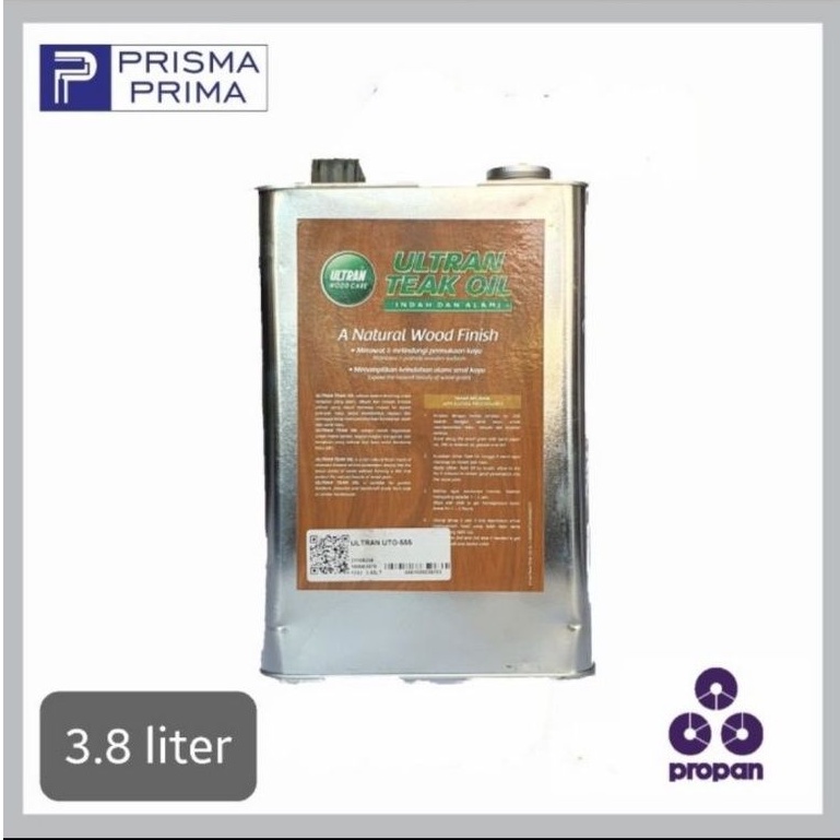 PROPAN Ultran Teak Oil UTO-555 Natural Finish Wood Care 3.8 Liter Kayu