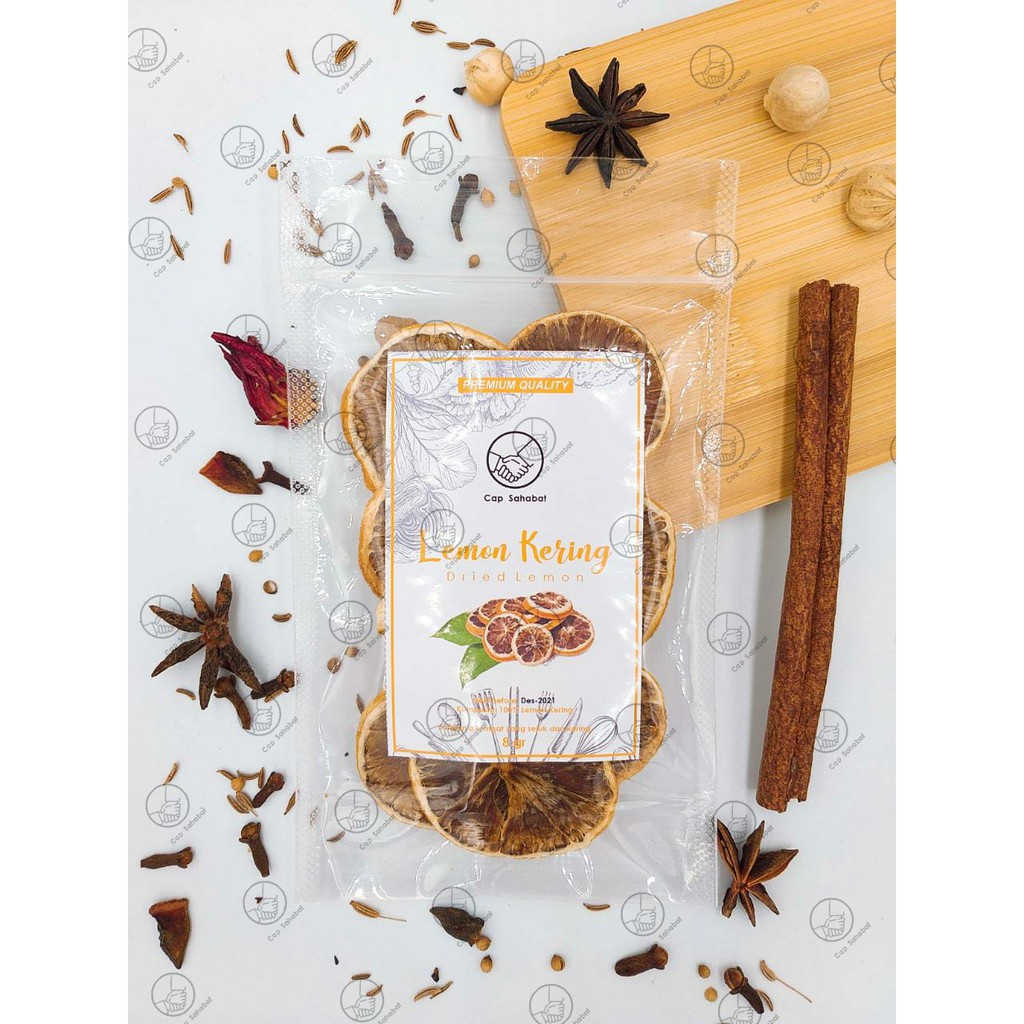 

8gr Lemon Kering Iris / Dry Lemon Slice / Rempah / JSR / 100% Premium Quality Cap Sahabat