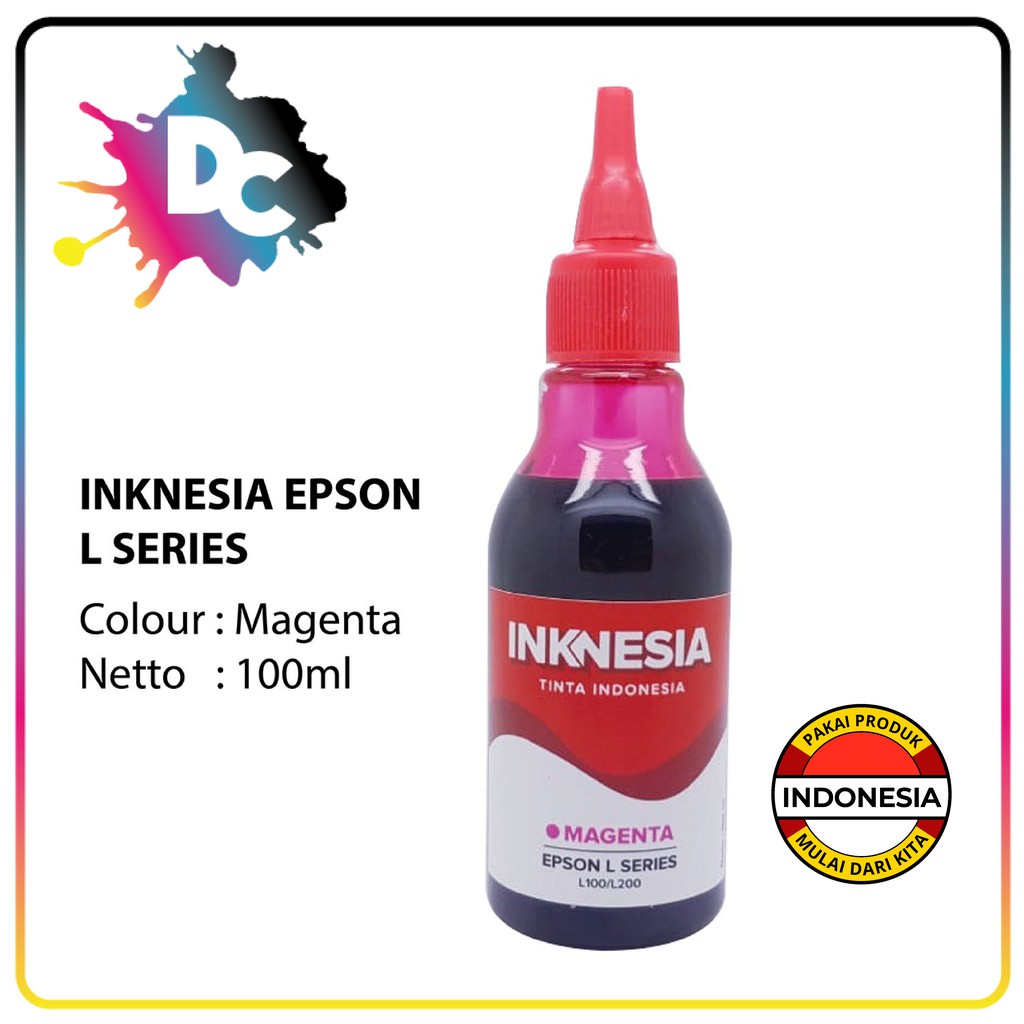 Tinta Refill Dye Inknesia L Series 100ml L120 L310 L300 L210 L350 L220 L360 L365 L1300