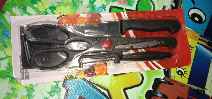 Set Pisau Dapur 4in1 / Pisau Daging Murah Berkualitas / Pisau Dapur - J10