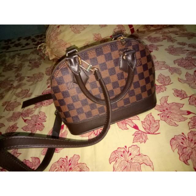 Preloved Tas Lv Damier size 25