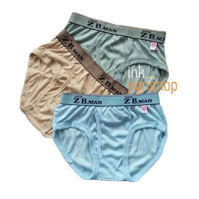 CELANA DALAM PRIA (3 PCS) / CELANA DALAM PRIA DEWASA ZB MAN / SEMPAK PRIA